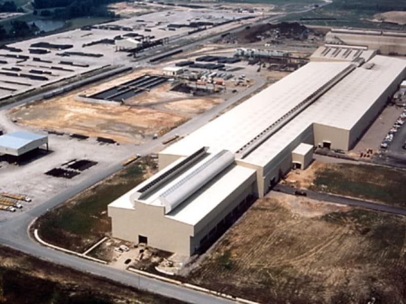 Overhead exterior shot of the Chaparral Recycling Plant.